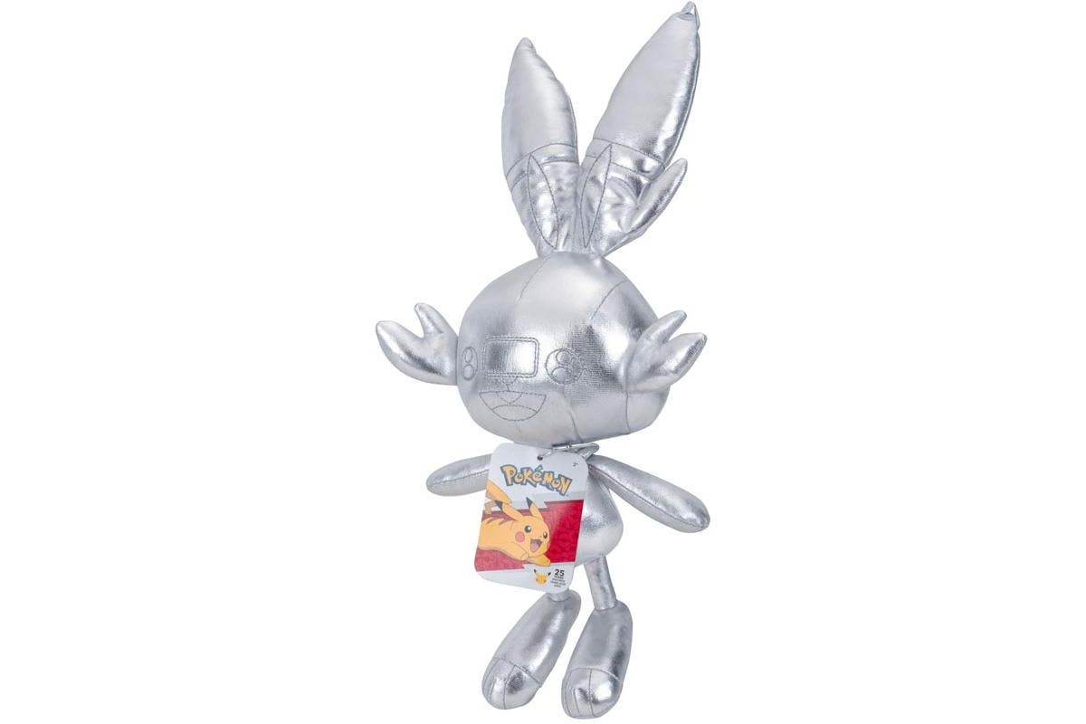 Pokemon Plush Silver 8" Scorbunny