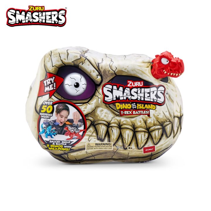 Zuru Smashers Dino Island Series 1 Mini T-Rex Battle Playset Assorted