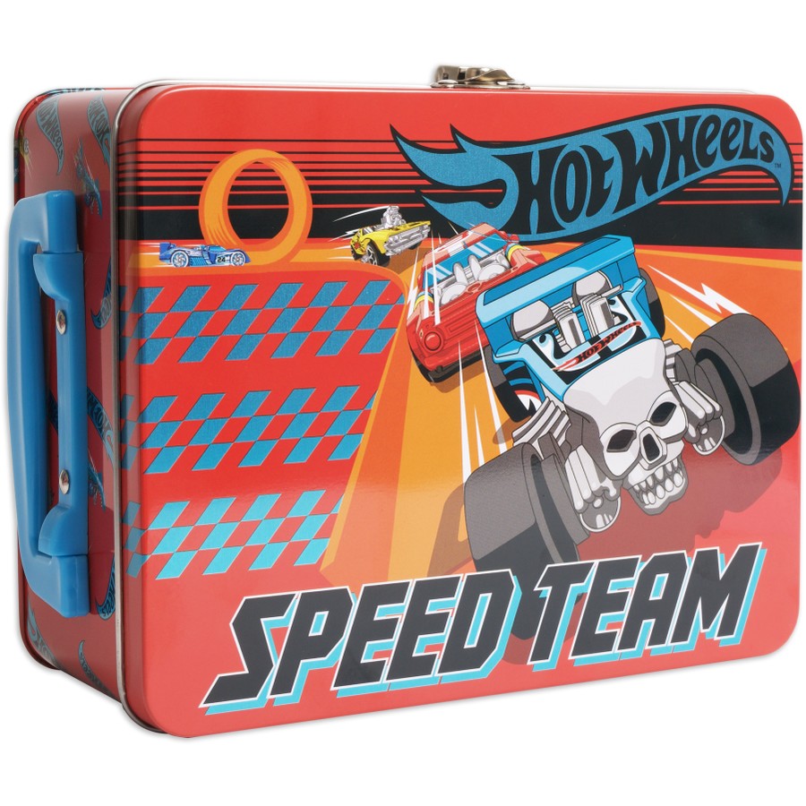 Hot Wheels 18 Car Storage Tin Red