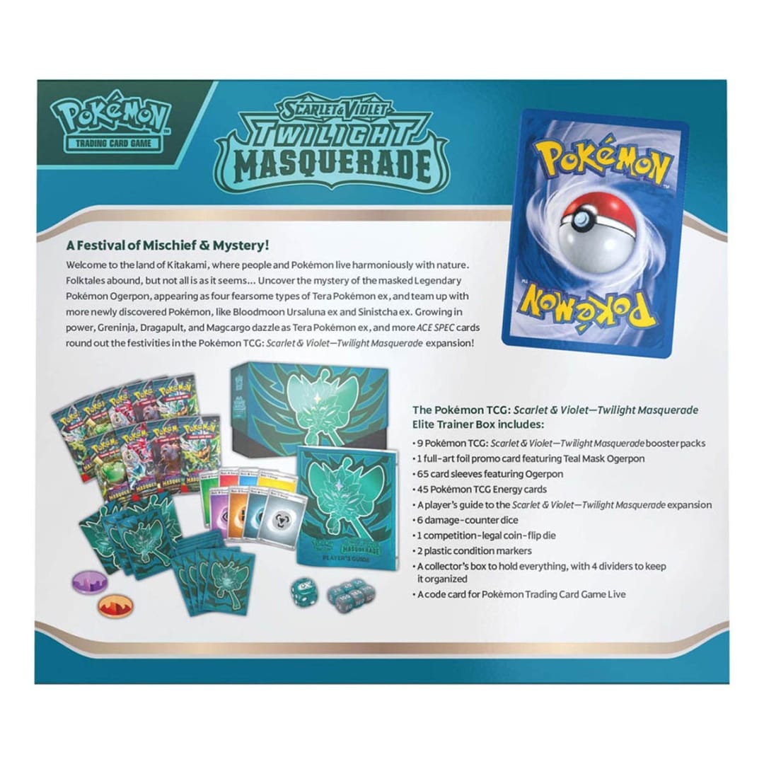 Pokemon - TCG - Scarlet & Violet: Twilight Masquerade Elite Trainer Box
