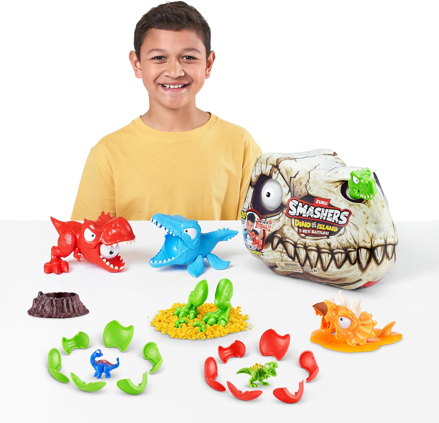 Zuru Smashers Dino Island Series 1 Mini T-Rex Battle Playset Assorted