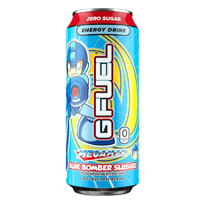 GFUEL Megaman Blue Bomber Slushee Energy Drink