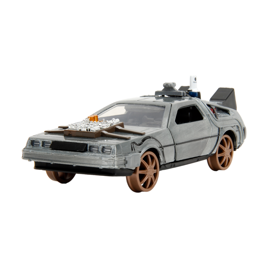 BttF - Bttf 3 Time Machine (Railroad Wheels) 1:32 Die-Cast