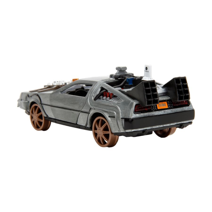 BttF - Bttf 3 Time Machine (Railroad Wheels) 1:32 Die-Cast