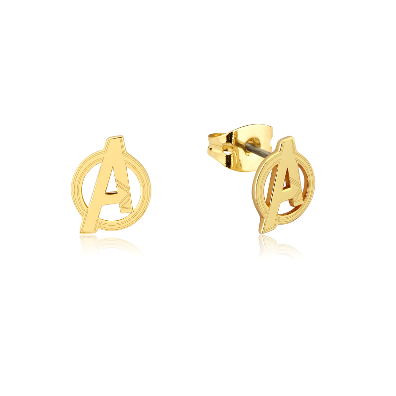Marvel - Avenger Sterling Silver Gold Studs