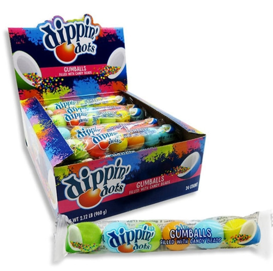 Dippin' Dots Filled Gumballs w/ Candy Beads