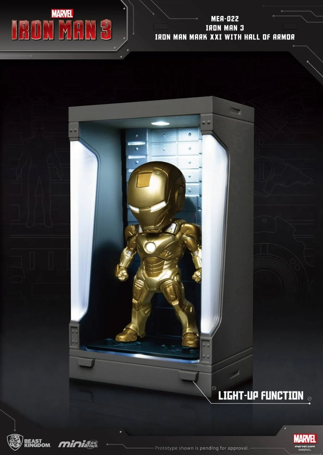 Iron Man 3 Iron Man Mark XXI with Hall of Armor