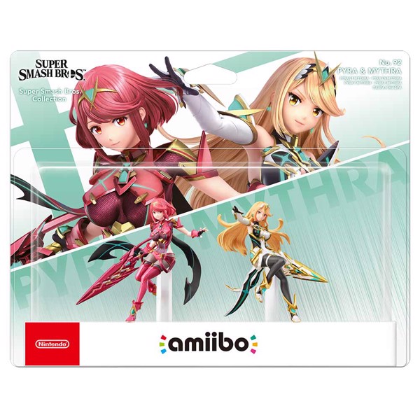 Nintendo - Amiibo Super Smash Bros Pyra & Mythra Character Figure 2-Pack
