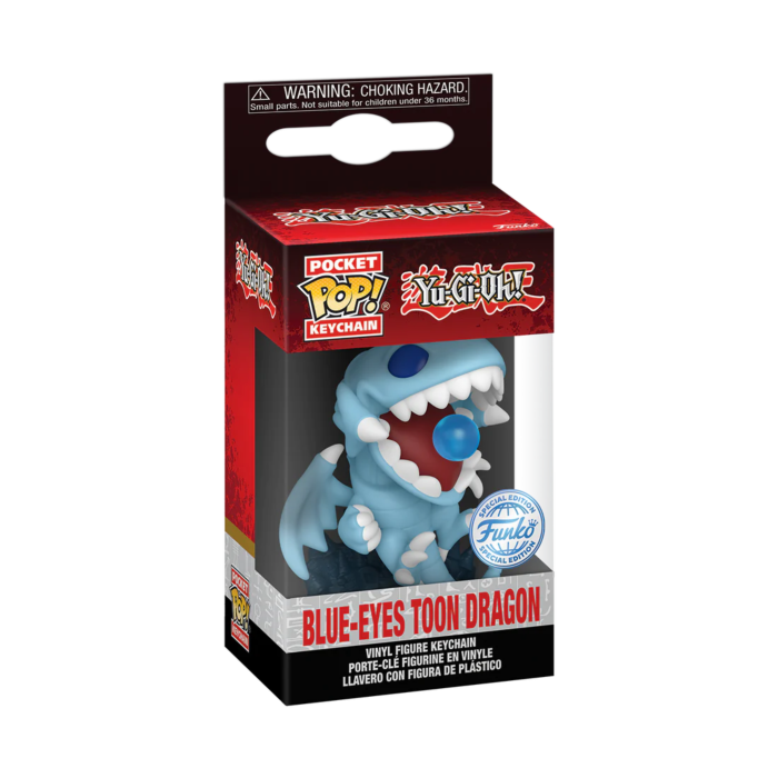 Yu-Gi-Oh! - Blue-Eyes Toon Dragon Glow-in-the-Dark Pocket Pop! Keychain