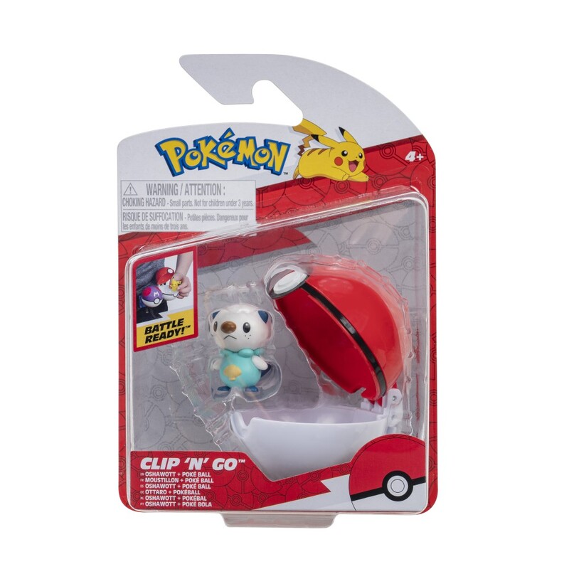 Pokemon Clip 'N' Go Oshawott + Poké Ball