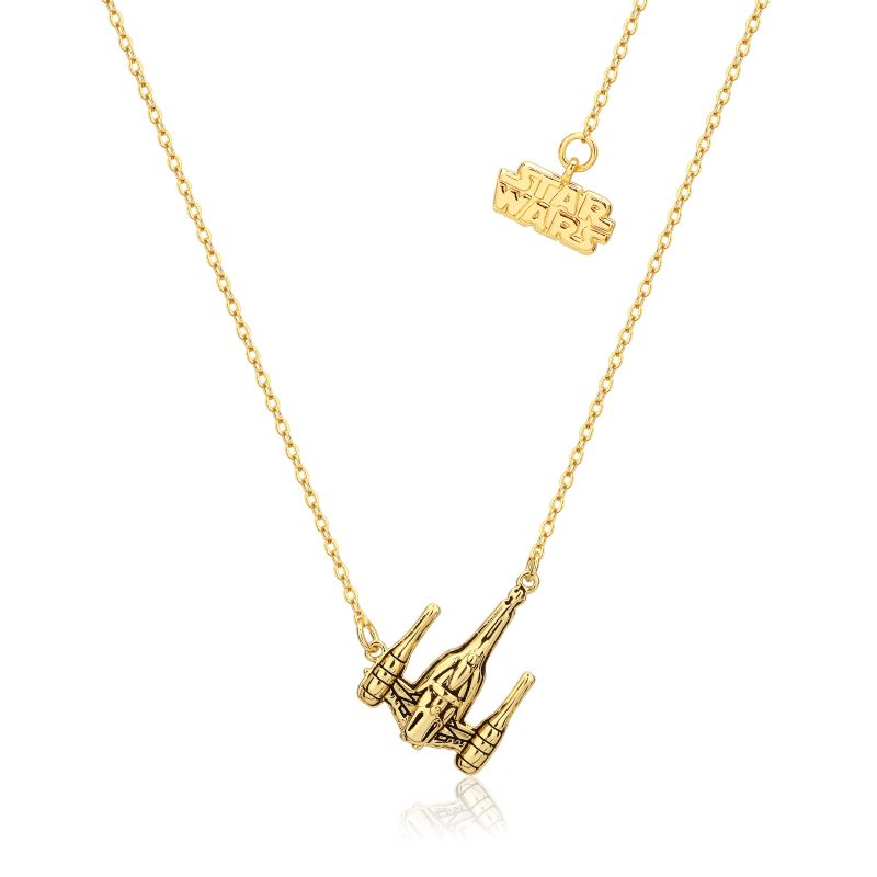 Starwars - Starfighter Sterling Silver Gold Necklace