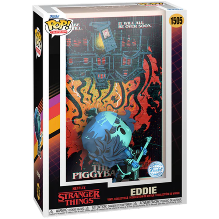 Stranger Things - Eddie Piggyback Pop! Comic Cover RS