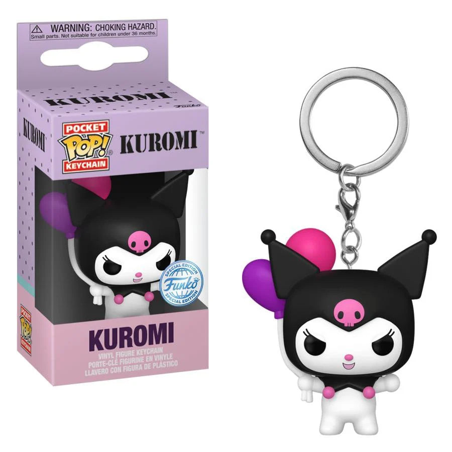 Hello Kitty- Kuromi (Balloons) Pop! Keychain RS